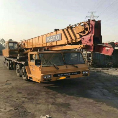 Second hand KATO NK-500E mobile crane Japan used 50ton BOOM TRUCK for sale